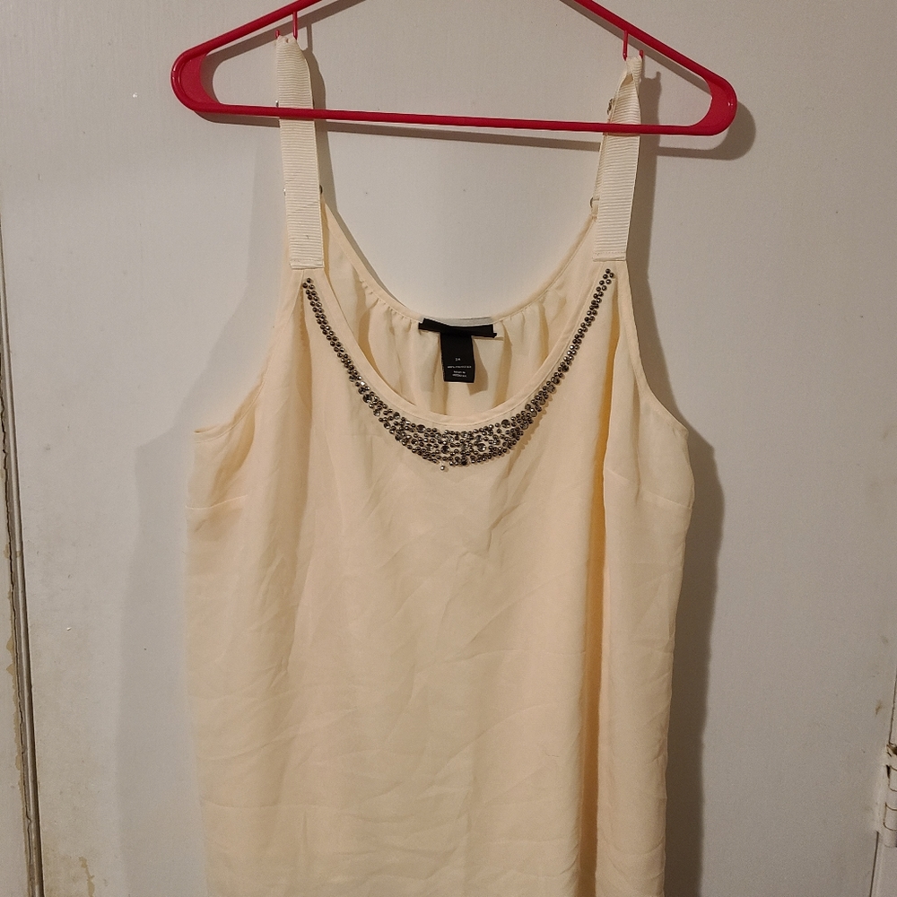 Cream colored tank top